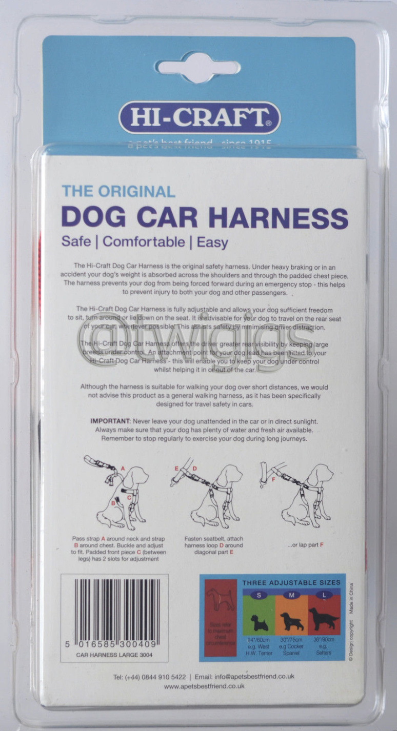 hi craft dog car harness